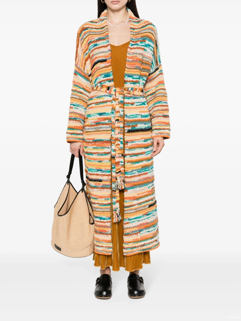 Affordable Alanui Women Maduray coat patterned-intarsia 0707